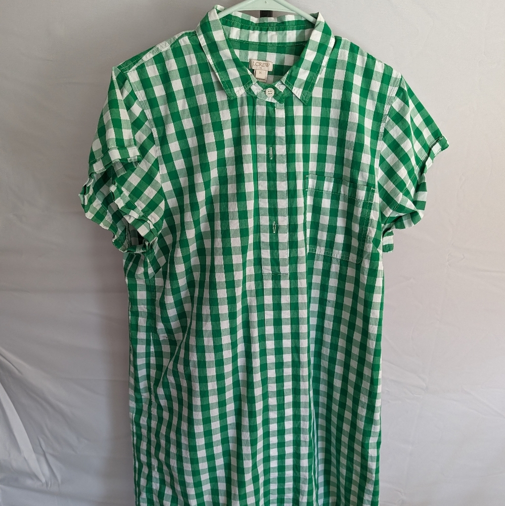 J Crew gingham dress